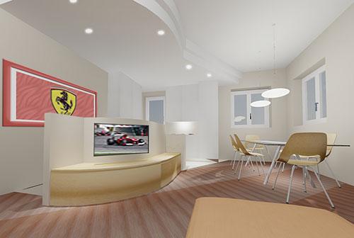 Ferrari supporter's house
