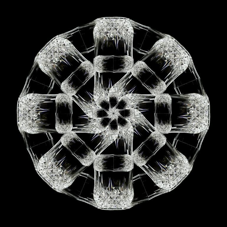 Crystal reflection mandala
